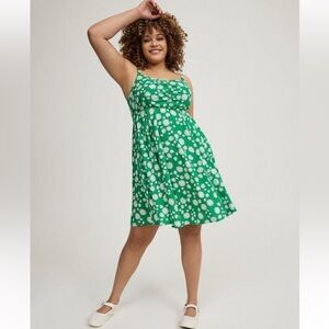 Torrid Mini Challis Skater Dress with Daisies